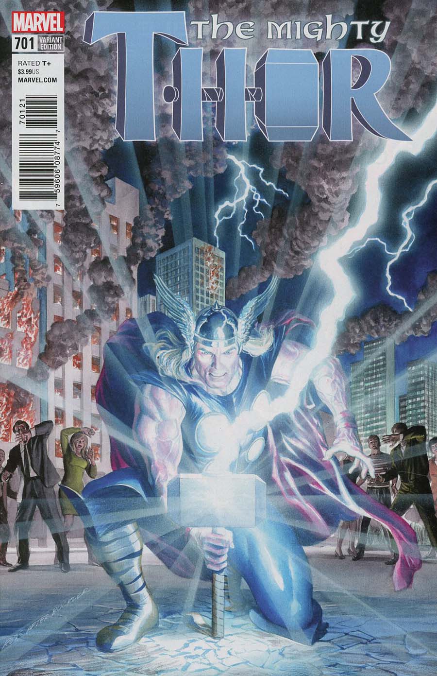 Mighty Thor Vol 2 #701 Cover B Incentive Alex Ross Variant Cover (Marvel Legacy Tie-In)