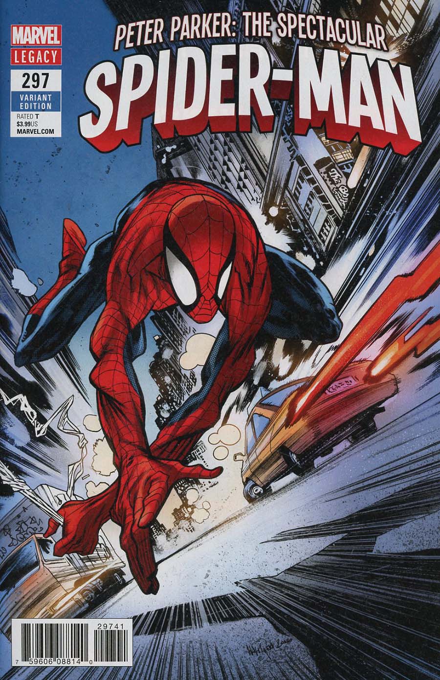 Peter Parker Spectacular Spider-Man #297 Cover D Incentive James Harren Variant Cover (Marvel Legacy Tie-In)