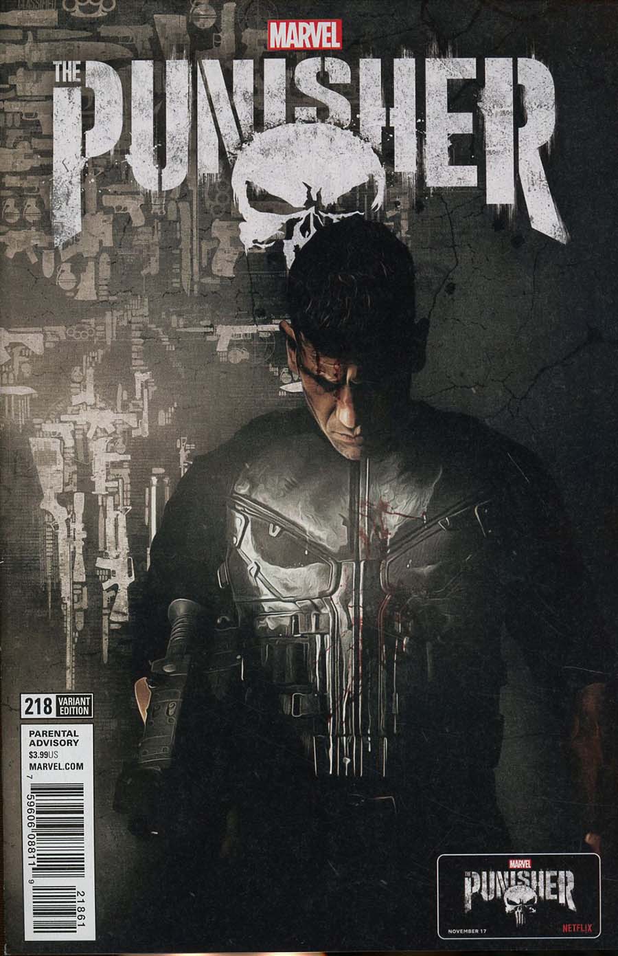 Punisher Vol 10 #218 Cover C Variant TV Cover (Marvel Legacy Tie-In)
