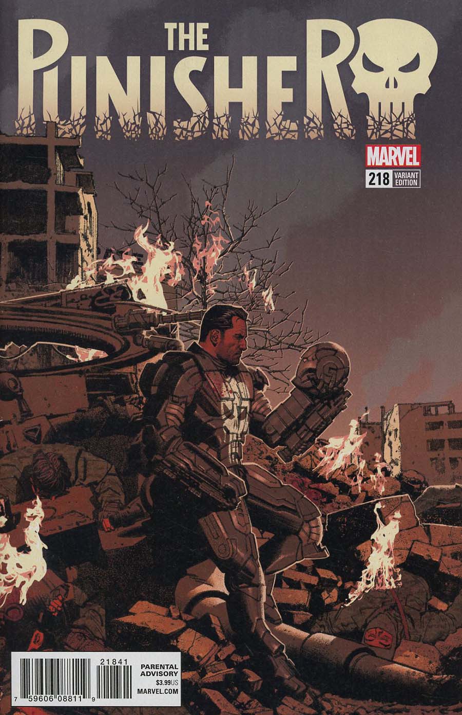 Punisher Vol 10 #218 Cover E Incentive Greg Smallwood Variant Cover (Marvel Legacy Tie-In)