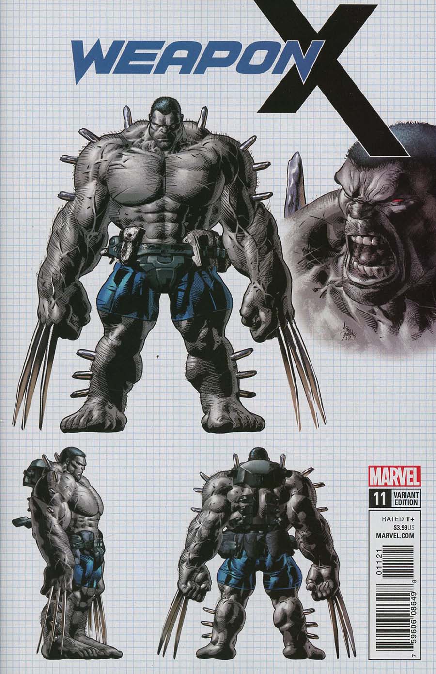 Weapon X Vol 3 #11 Cover B Incentive Mike Deodato Jr Design Variant Cover