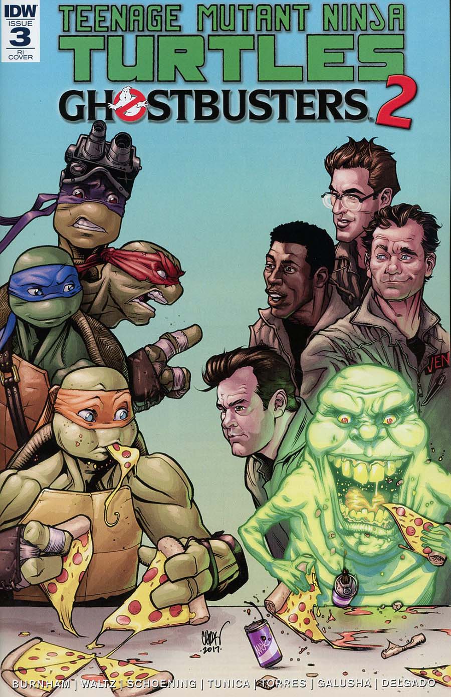 Teenage Mutant Ninja Turtles Ghostbusters II #3 Cover C Incentive Chris Johnson Variant Cover