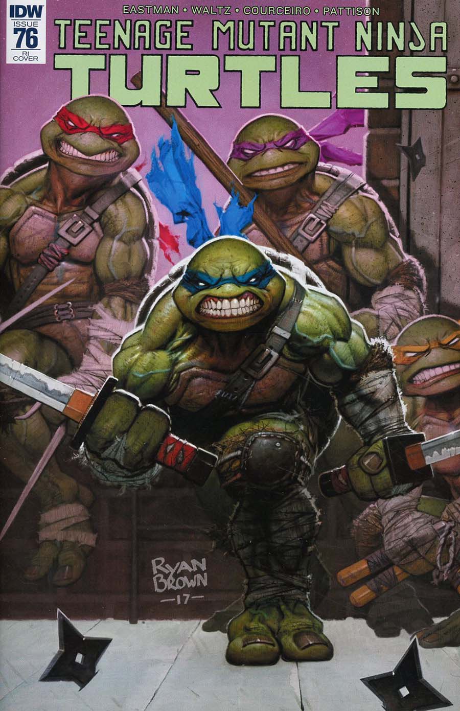 Teenage Mutant Ninja Turtles Vol 5 #76 Cover C Incentive Ryan Brown Variant Cover