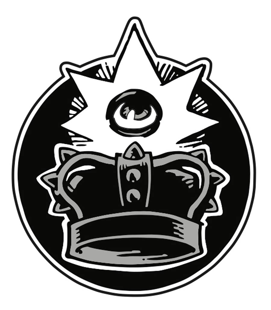 Black Crown Logo Enamel Pin