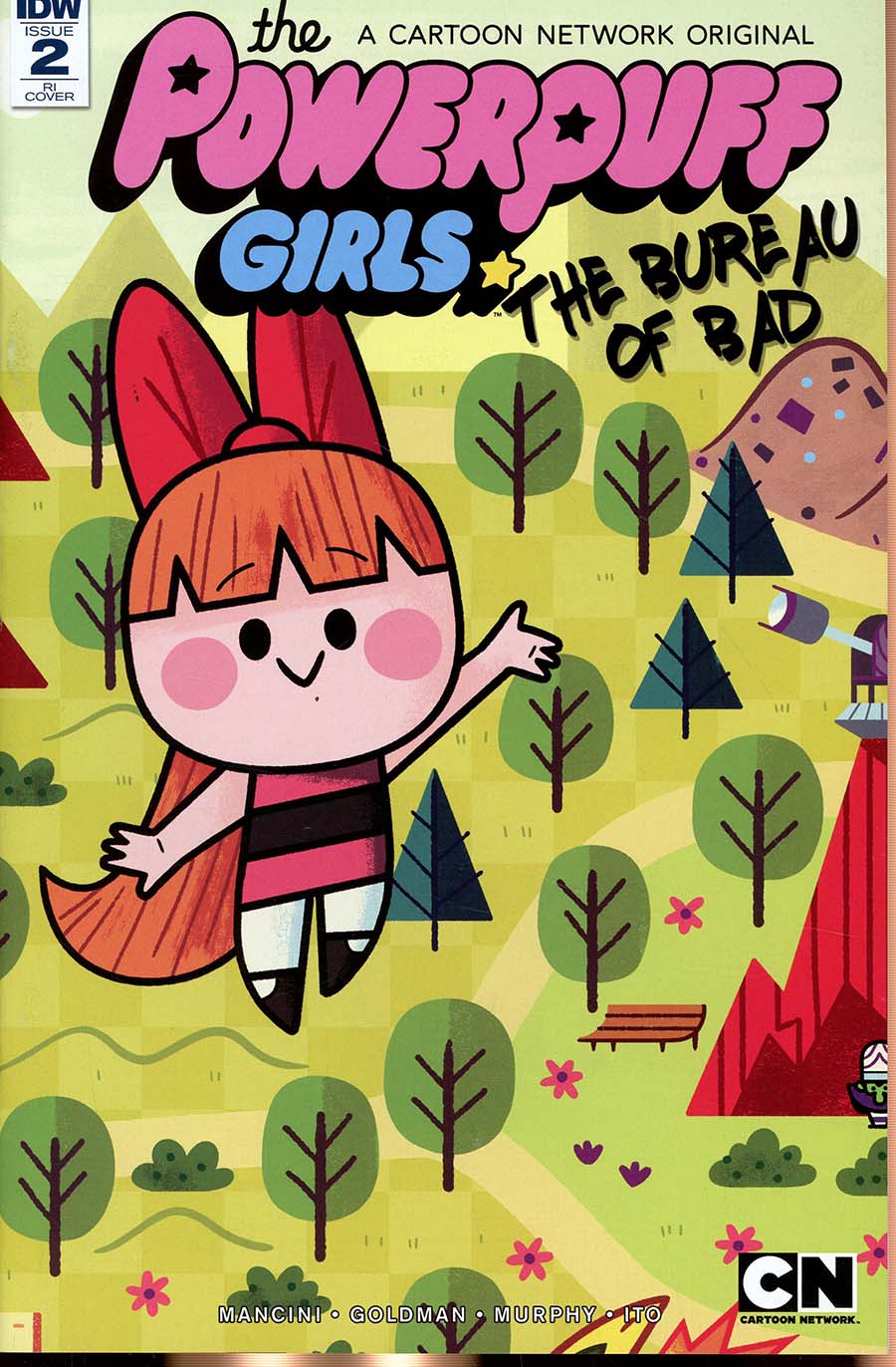 Powerpuff Girls Bureau Of Bad #2 Cover C Incentive Andrew Kolb Variant Cover