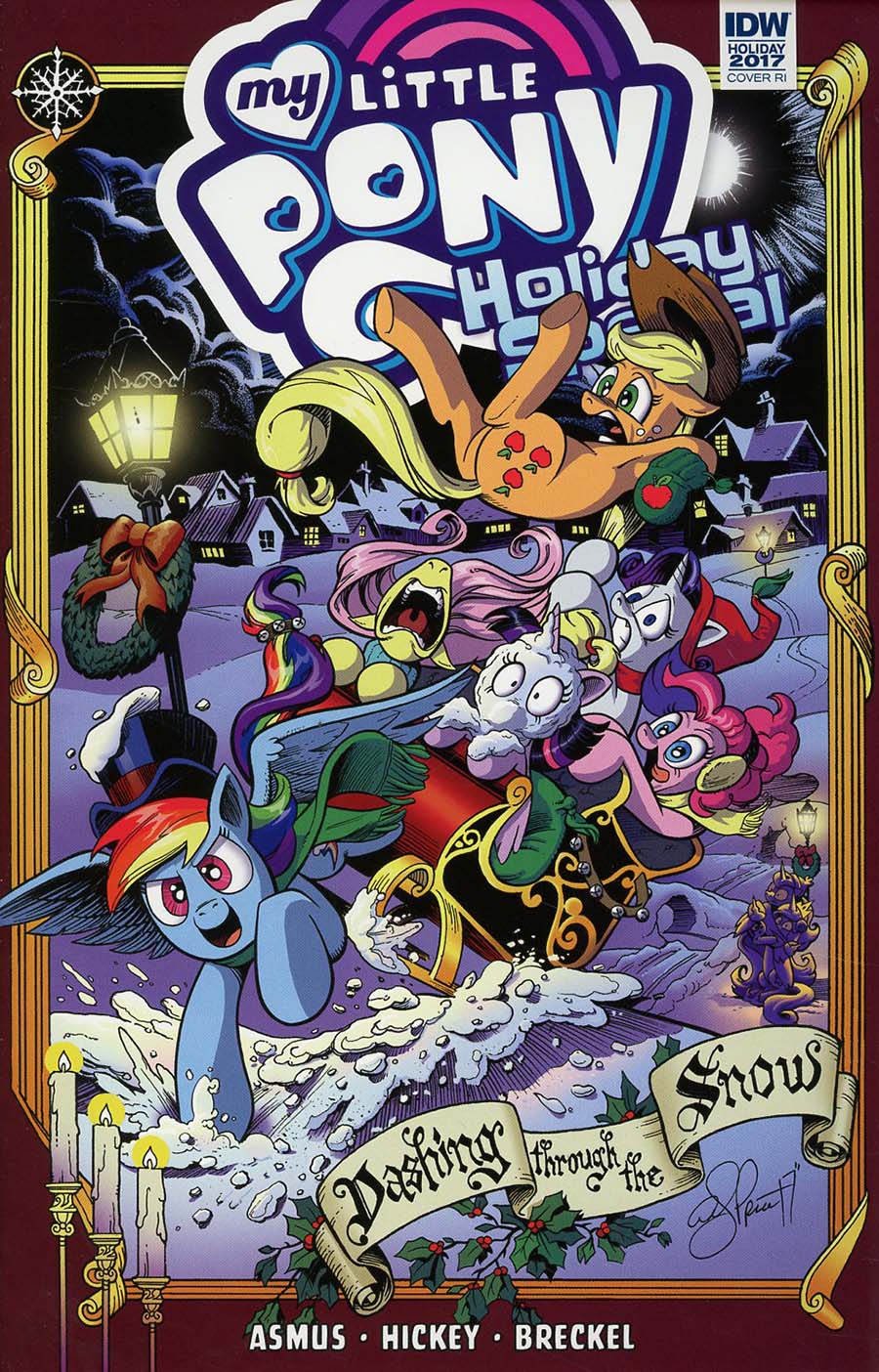 My Little Pony Holiday Special 2017 Cover C Incentive Andy Price Variant Cover