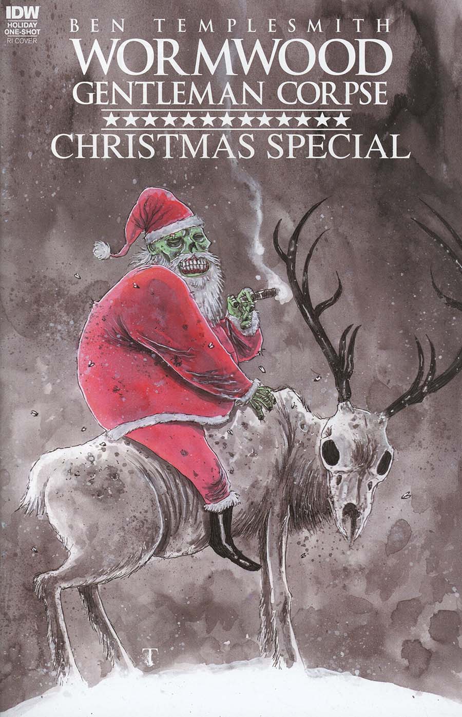 Wormwood Gentleman Corpse Christmas Special Cover C Incentive Ben Templesmith Black & White Variant Cover
