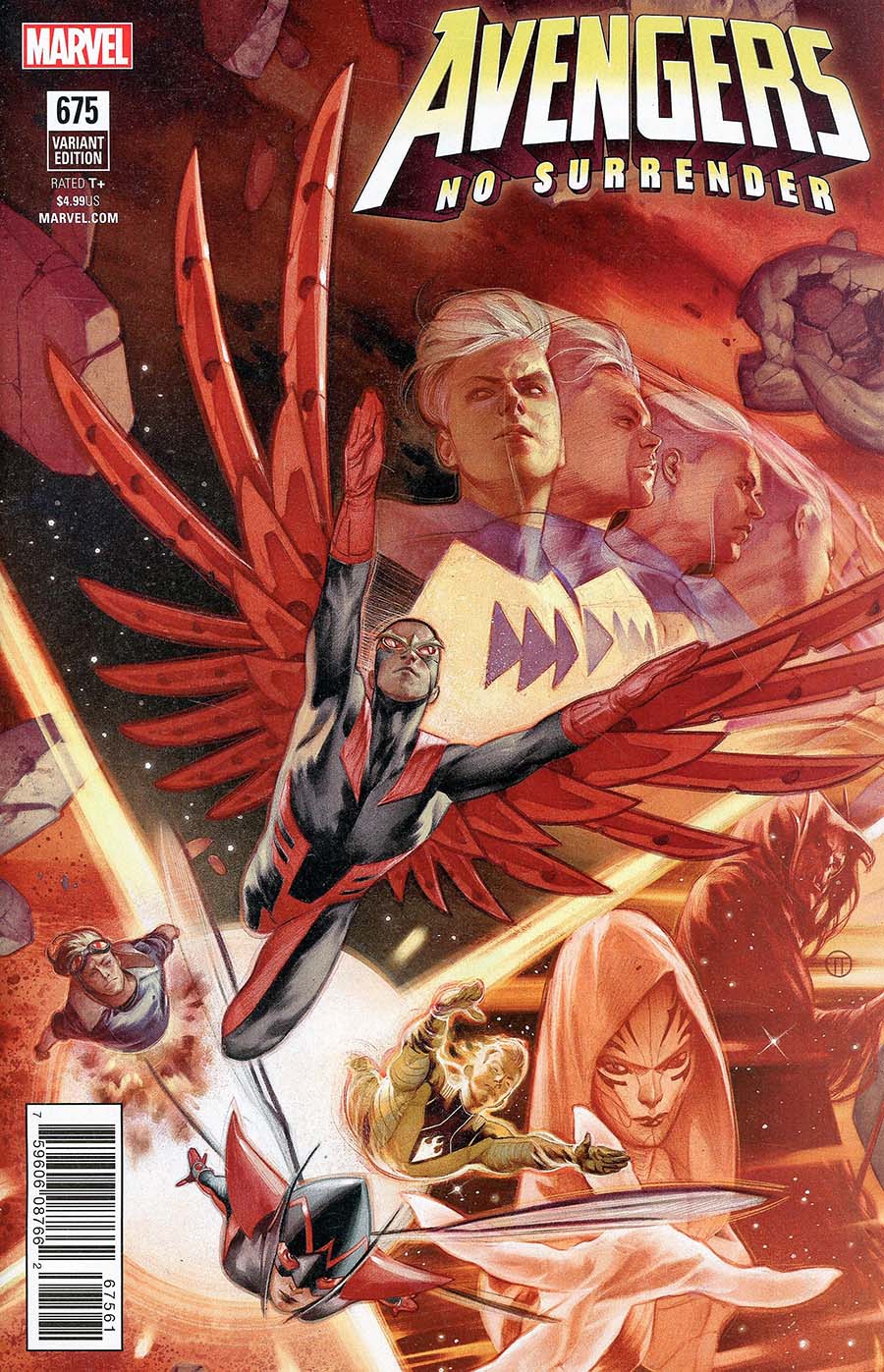 Avengers Vol 6 #675 Cover F Incentive Julian Totino Tedesco Connecting Variant Cover (No Surrender Part 1)(Marvel Legacy Tie-In)