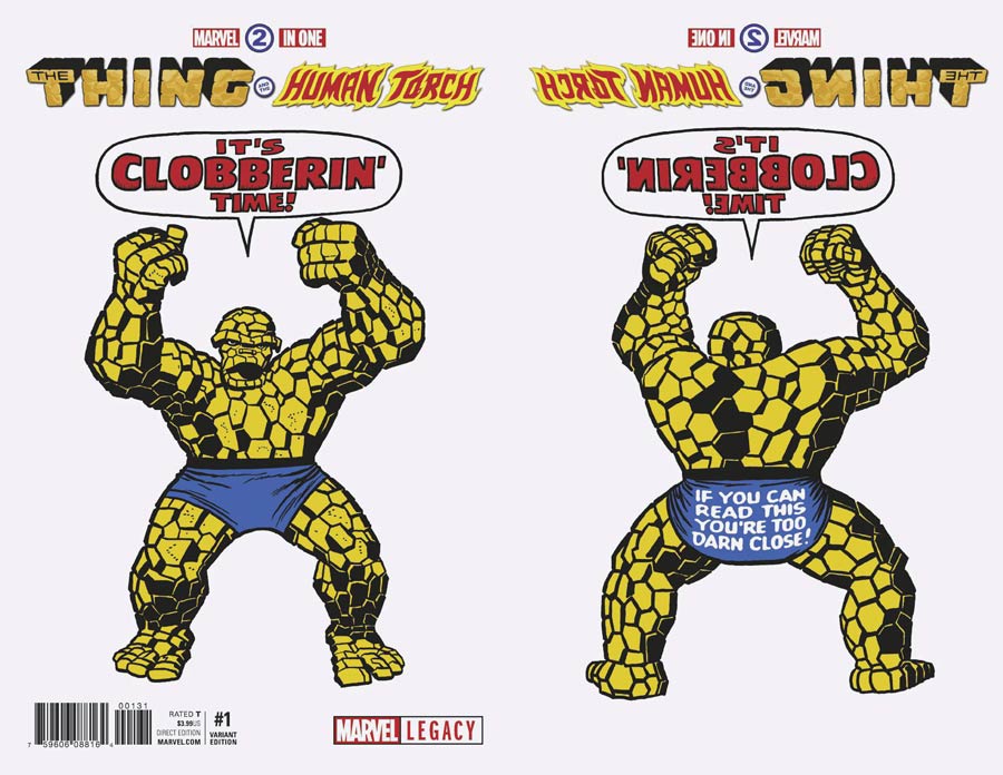 Marvel Two-In-One Vol 3 #1 Cover G Incentive Jack Kirby 1965 T-Shirt Variant Cover (Marvel Legacy Tie-In)