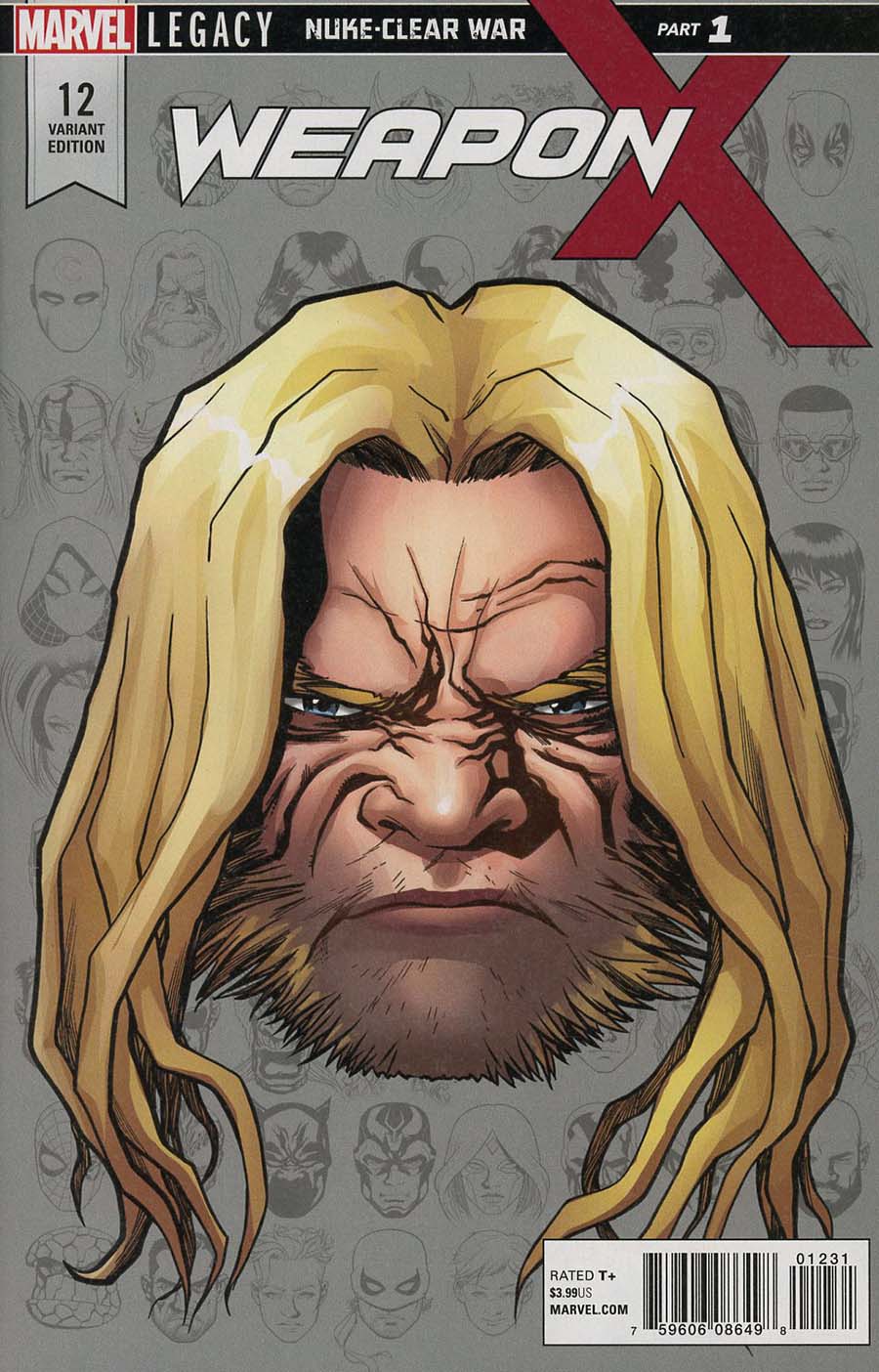 Weapon X Vol 3 #12 Cover D Incentive Mike McKone Legacy Headshot Variant Cover (Marvel Legacy Tie-In)