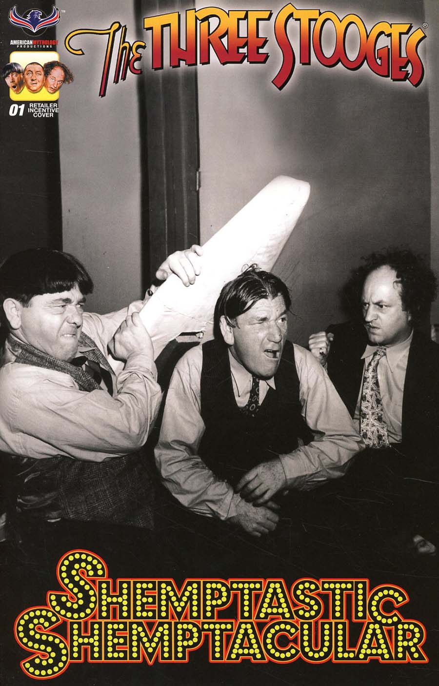 Three Stooges Shemptastic Shemptacular Special Cover D Incentive Black & White Photo Variant Cover