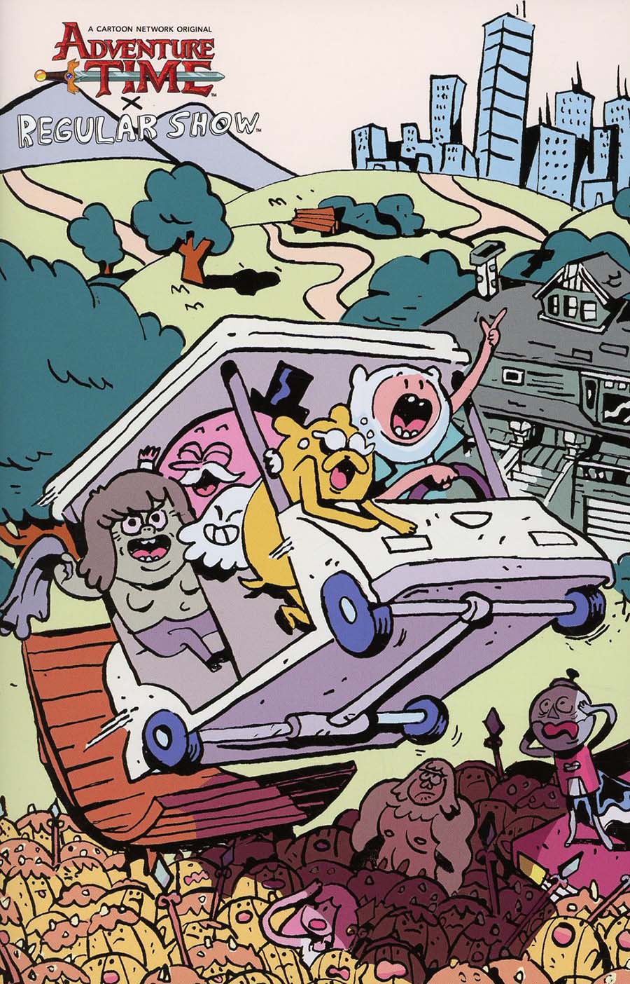 Adventure Time Regular Show #5 Cover D Incentive Diigii Daguna Mash-Up Homage Virgin Variant Cover