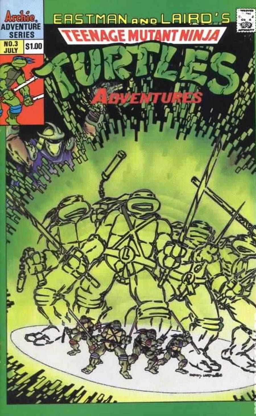 Teenage Mutant Ninja Turtles Adventures Vol 2 #3 Cover C 3rd Ptg