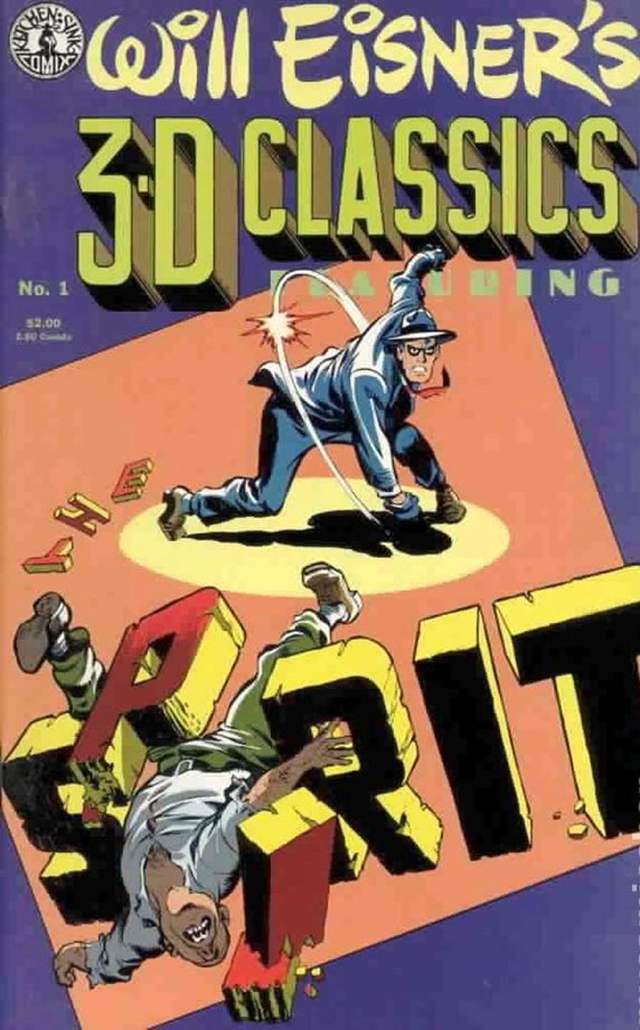 Will Eisners 3-D Classics Featuring The Spirit #1 Cover B Without Glasses