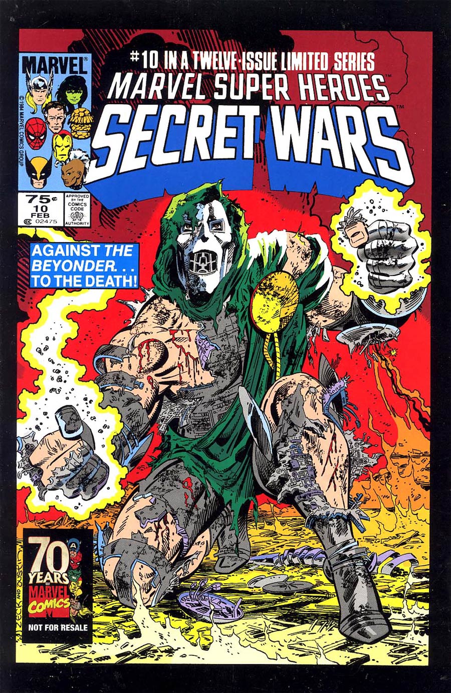 Marvel Super-Heroes Secret Wars #10 Cover B Hasbro Toy Reprint