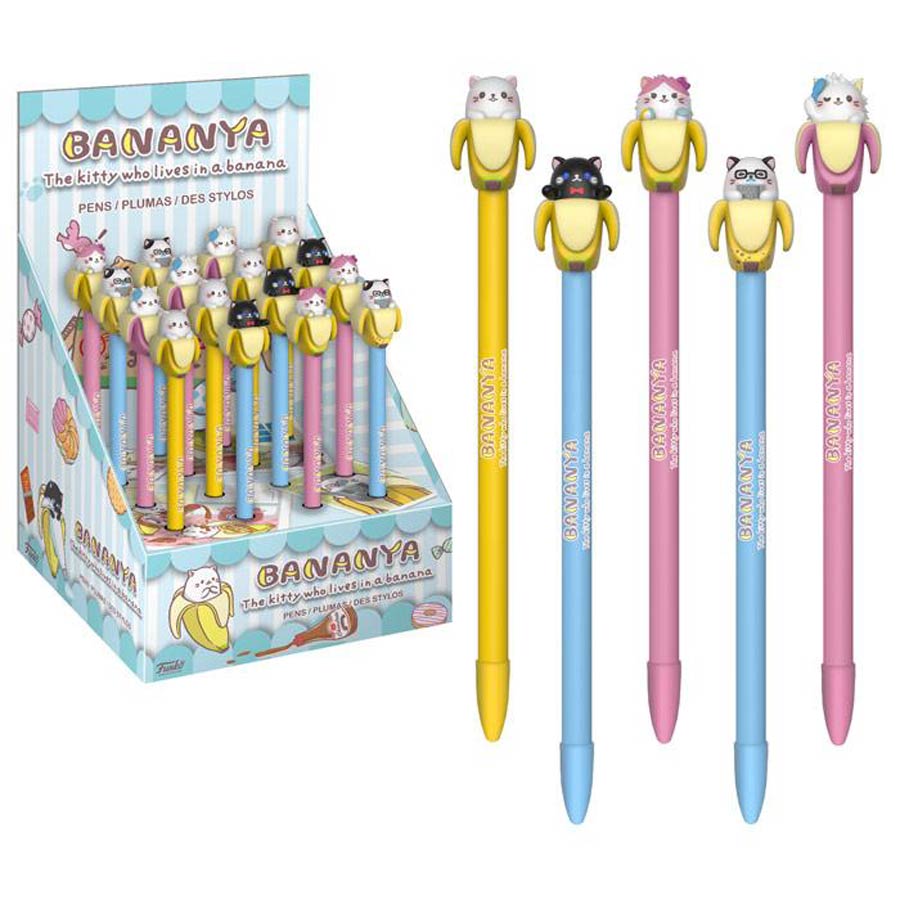 POP Bananya Pen Topper 16-Piece Display
