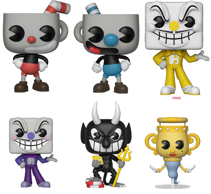 Cuphead Plush 6-Piece Assortment Case