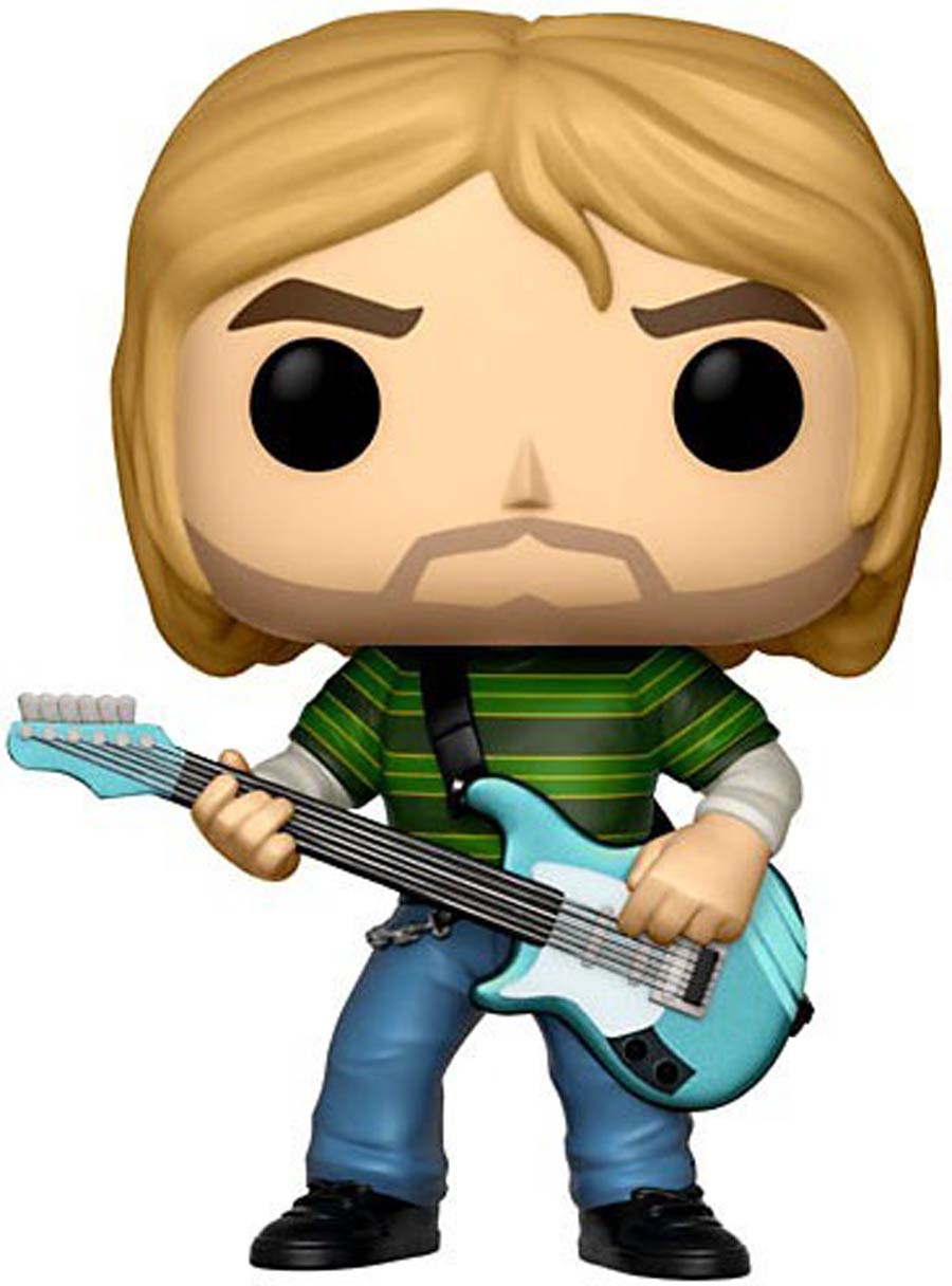 POP Rocks Kurt Cobain In Striped Shirt Vinyl Figure