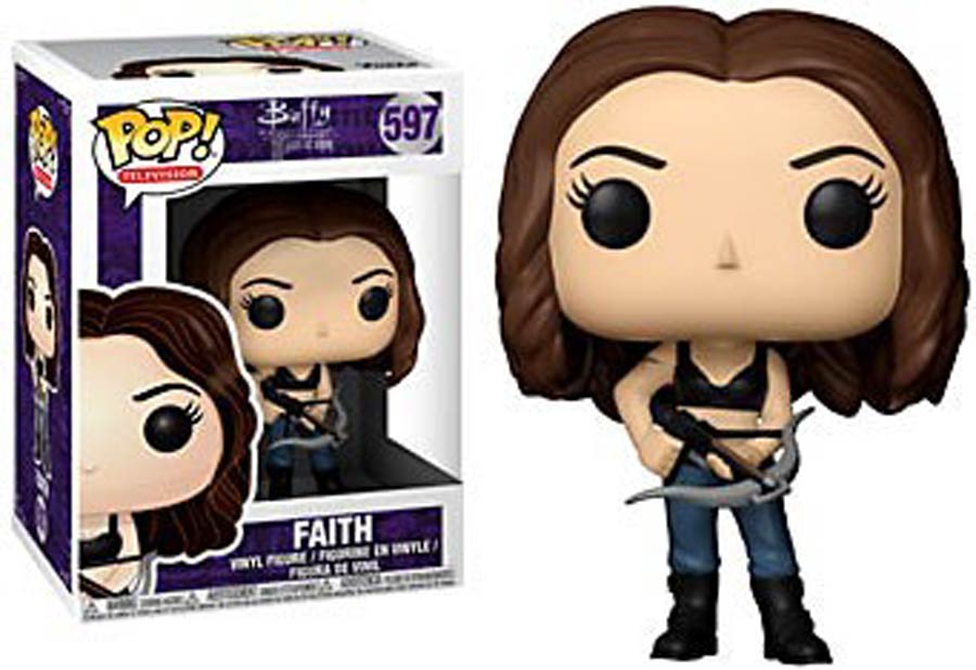 POP Television 597 Buffy The Vampire Slayer 20th Anniversary Faith Vinyl Figure