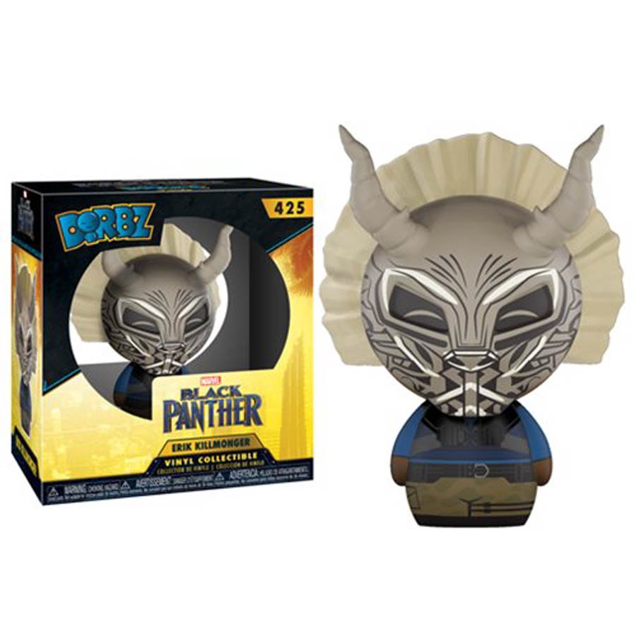 Dorbz 425 Black Panther Movie Erik Killmonger With Mask Vinyl Figure