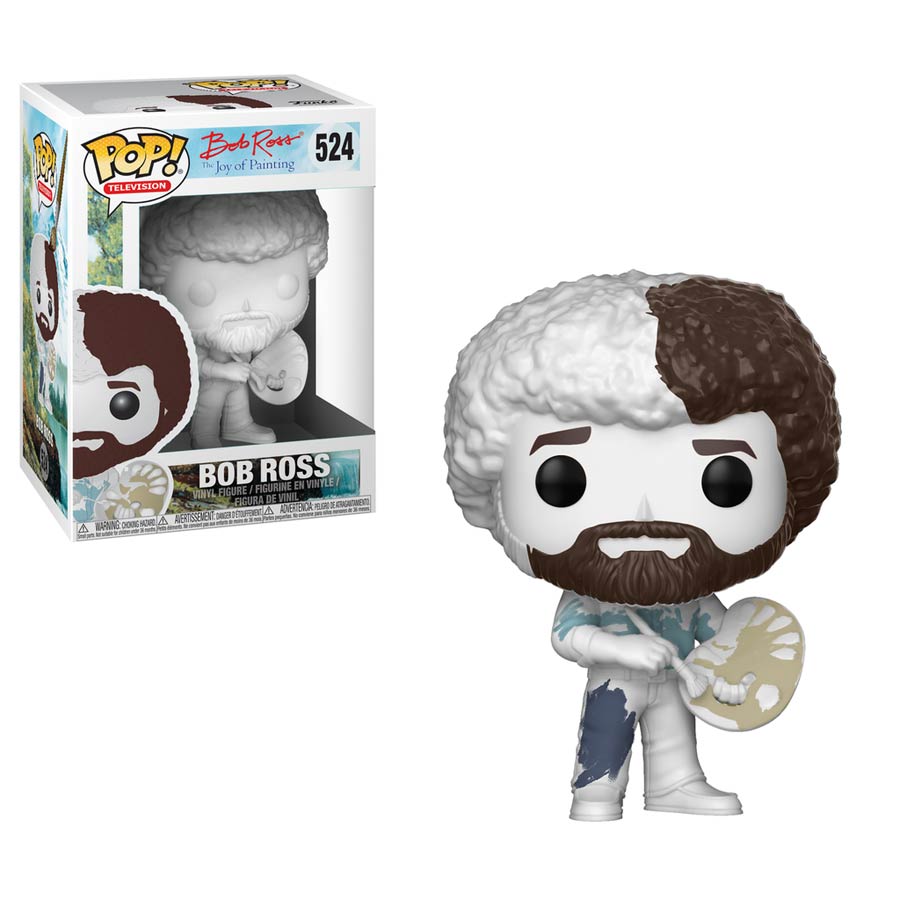 POP Television 524 The Joy Of Painting Bob Ross DIY Version GTS Exclusive Vinyl Figure