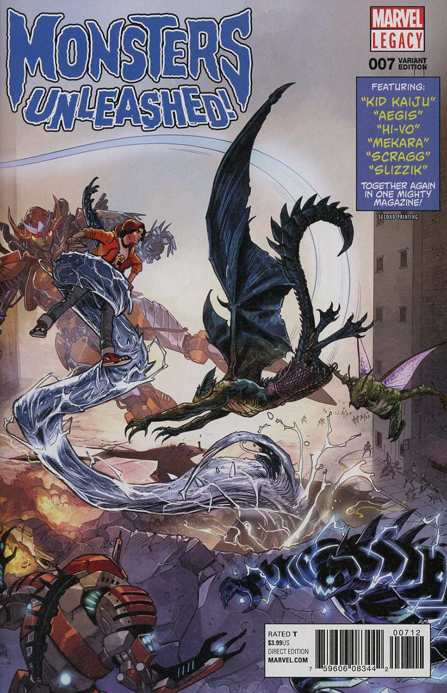 Monsters Unleashed Vol 2 #7 Cover D 2nd Ptg Variant Dan Mora Cover (Marvel Legacy Tie-In)