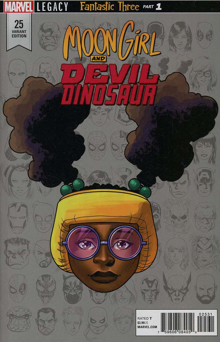 Moon Girl And Devil Dinosaur #25 Cover D Incentive Mike McKone Legacy Headshot Variant Cover (Marvel Legacy Tie-In)