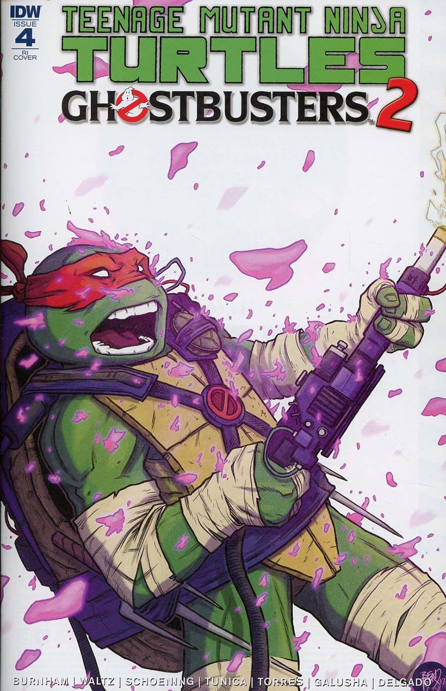 Teenage Mutant Ninja Turtles Ghostbusters II #4 Cover C Incentive Ben Bishop Variant Cover