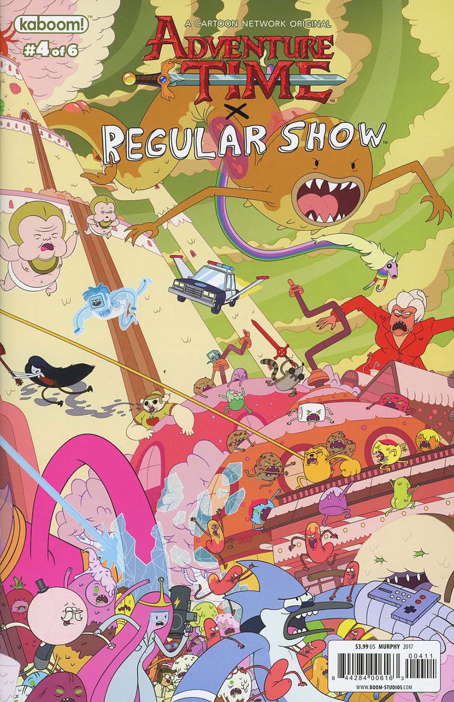 Adventure Time Regular Show #4 Cover B Regular Phil Murphy Connecting Right Cover