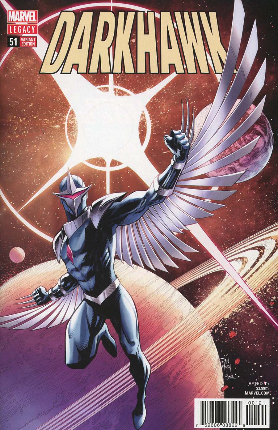 Darkhawk #51 Cover C Incentive Dan Mora Variant Cover (Marvel Legacy Tie-In)