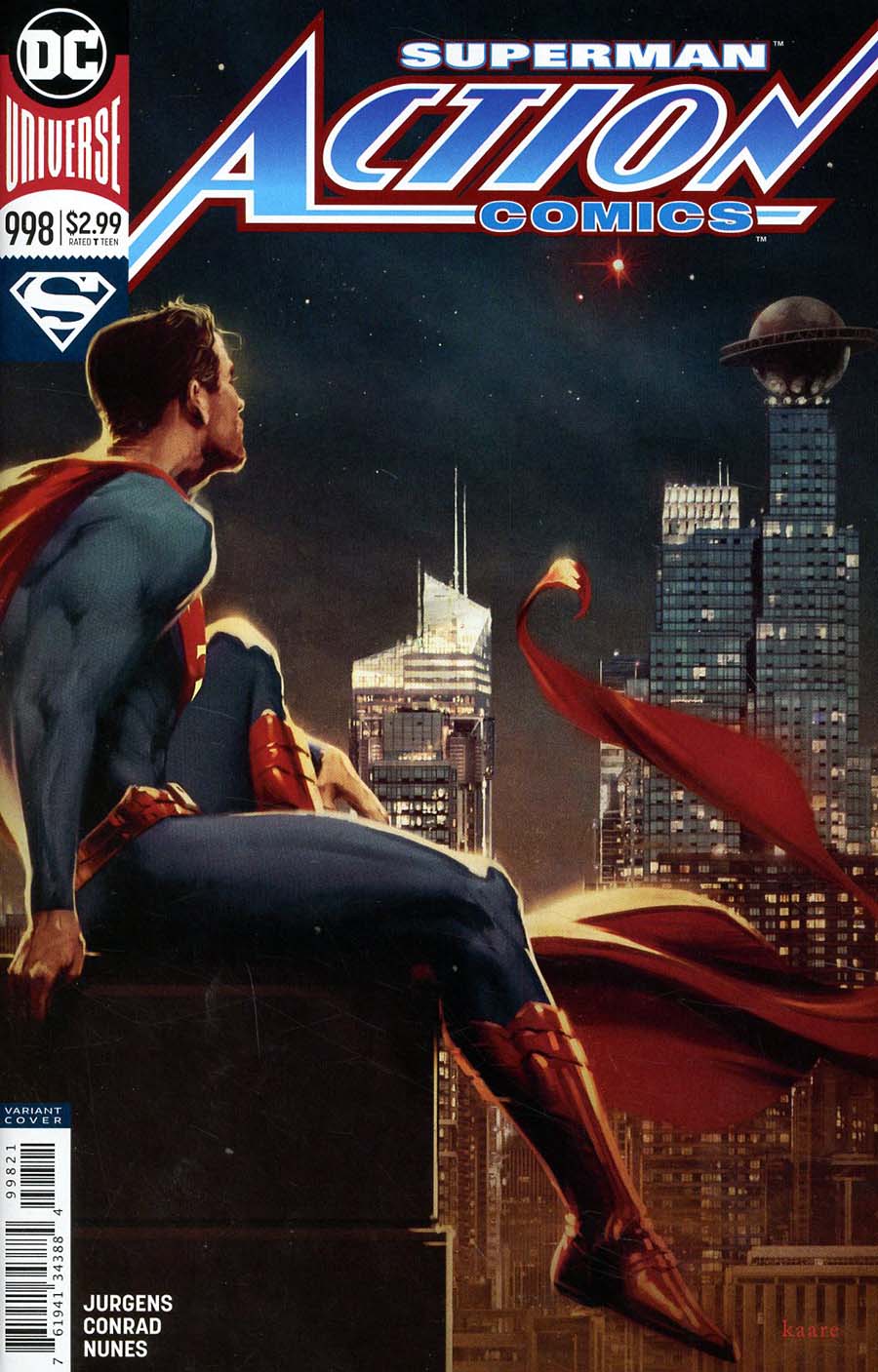 Action Comics Vol 2 #998 Cover B Variant Kaare Andrews Cover