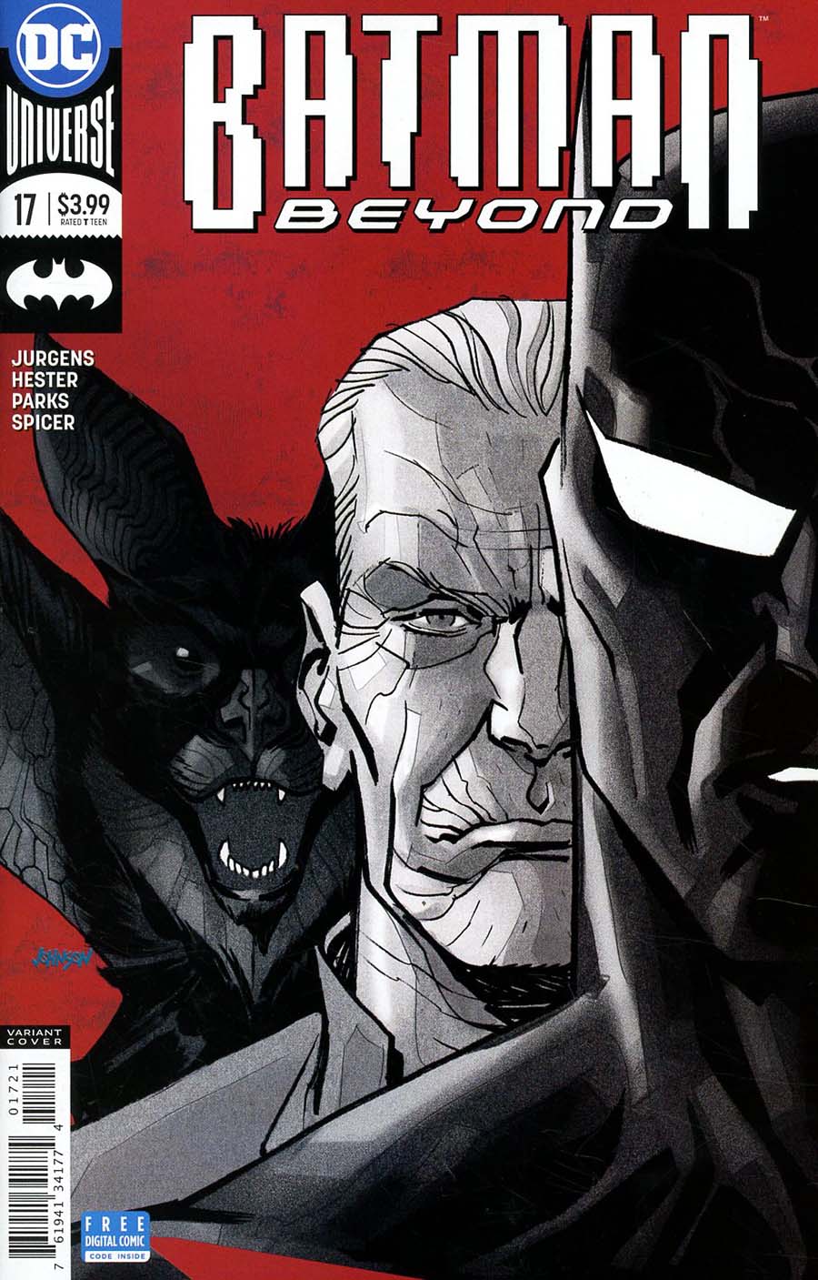 Batman Beyond Vol 6 #17 Cover B Variant Dave Johnson Cover