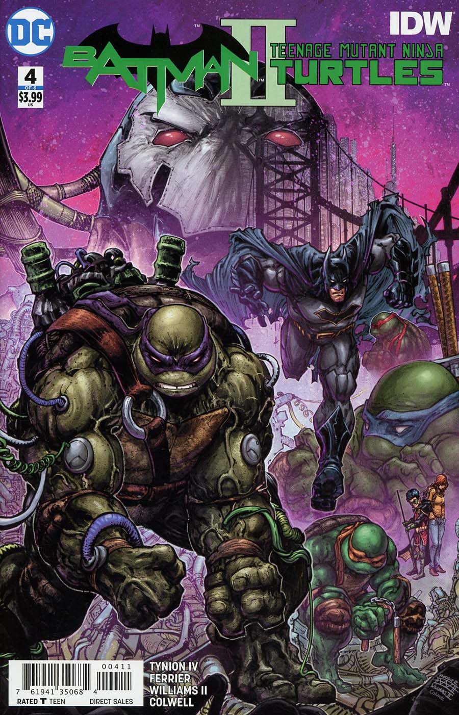 Batman Teenage Mutant Ninja Turtles II #4 Cover A Regular Freddie E Williams II Cover