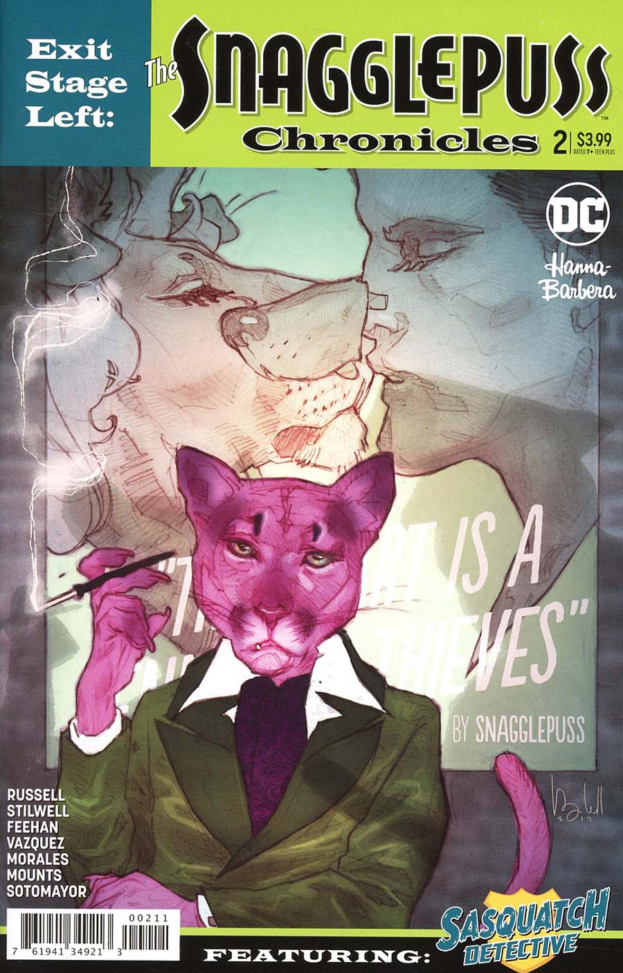 Exit Stage Left The Snagglepuss Chronicles #2 Cover A Regular Ben Caldwell Cover