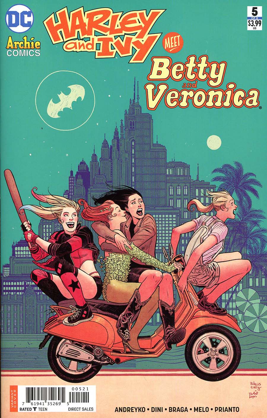Harley & Ivy Meet Betty & Veronica #5 Cover B Variant Bilquis Evely Cover