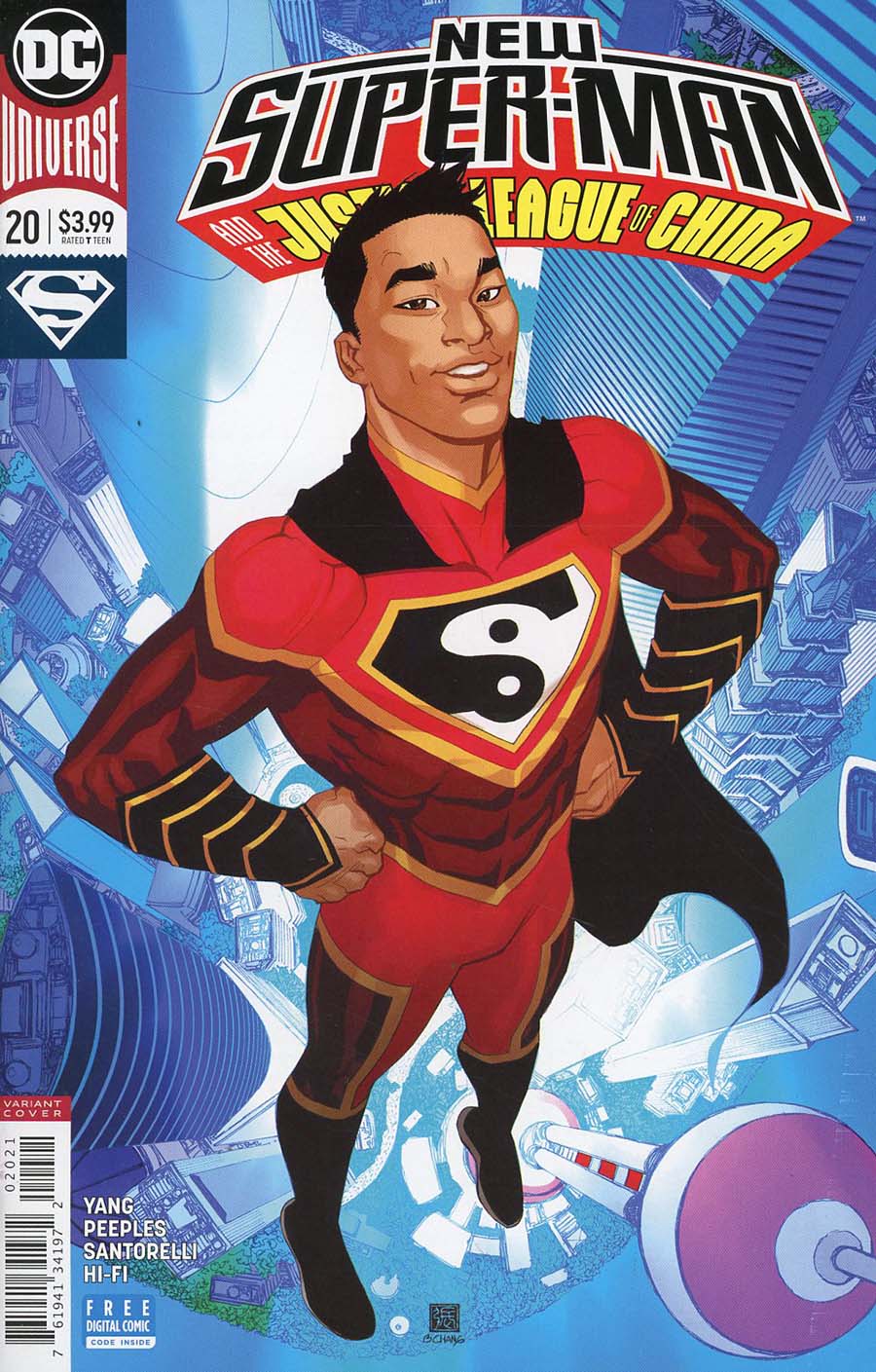 New Super-Man And The Justice League Of China #20 Cover B Variant Bernard Chang Cover