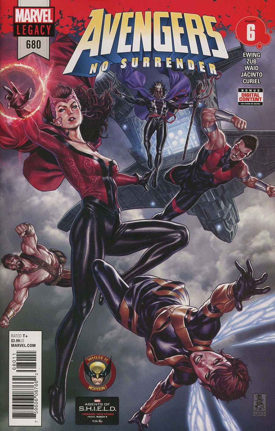 Avengers Vol 6 #680 Cover A 1st Ptg Regular Mark Brooks Cover (No Surrender Part 6)(Marvel Legacy Tie-In)