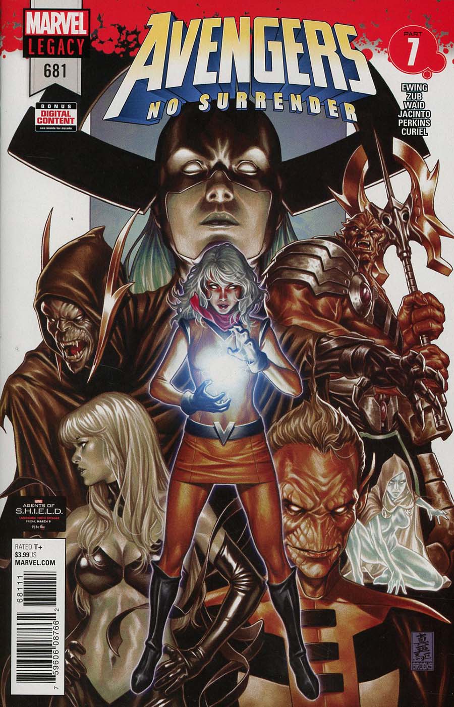 Avengers Vol 6 #681 Cover A 1st Ptg Regular Mark Brooks Cover (No Surrender Part 7)(Marvel Legacy Tie-In)