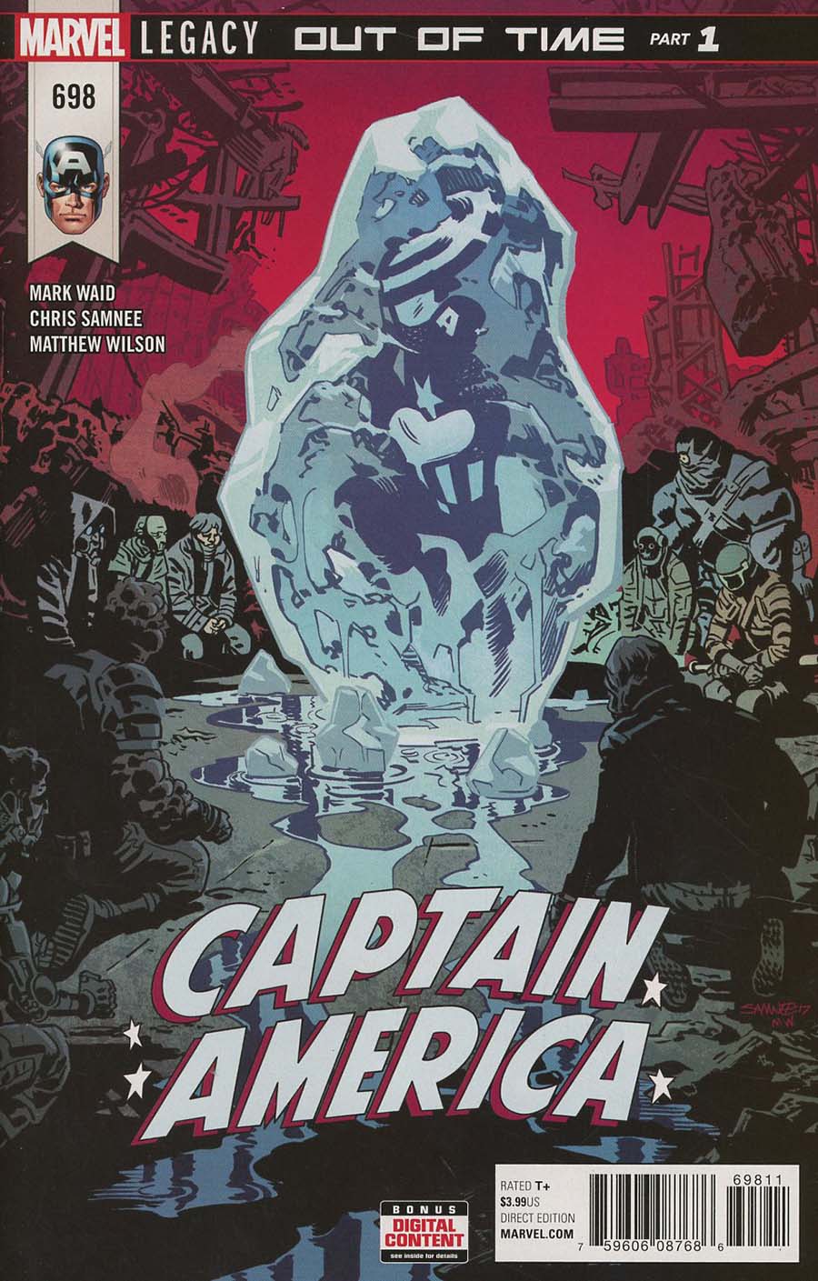 Captain America Vol 8 #698 Cover A 1st Ptg Regular Chris Samnee Cover (Marvel Legacy Tie-In)