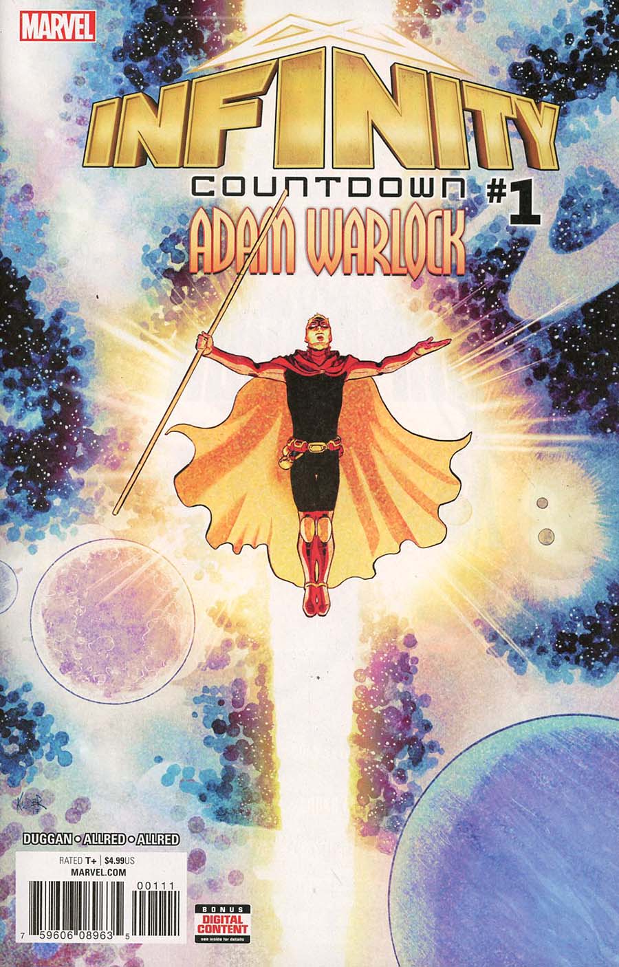 Infinity Countdown Adam Warlock #1 Cover A 1st Ptg Regular Aaron Kuder Cover (Marvel Legacy Tie-In)
