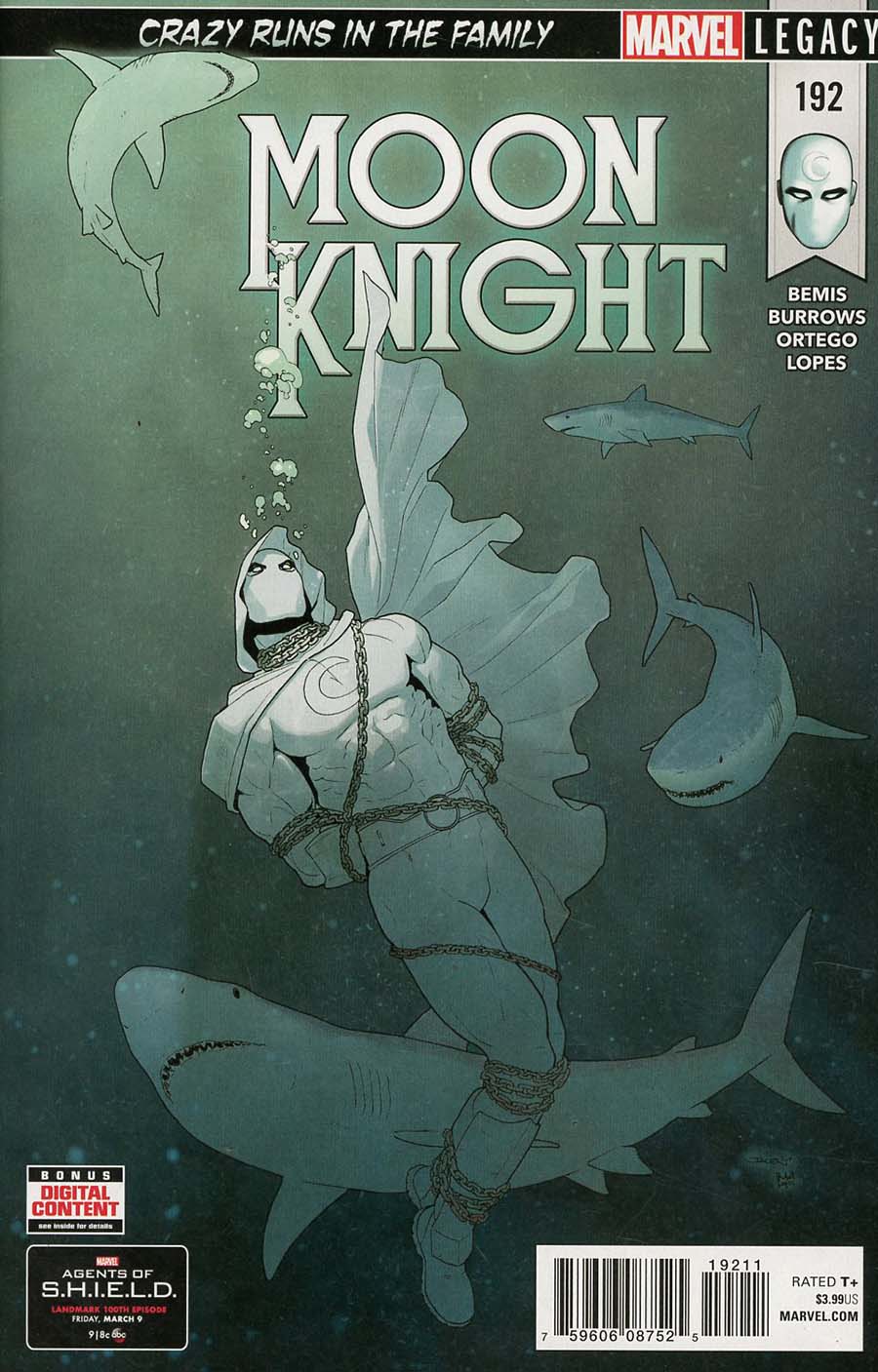 Moon Knight Vol 8 #192 (Marvel Legacy Tie-In)