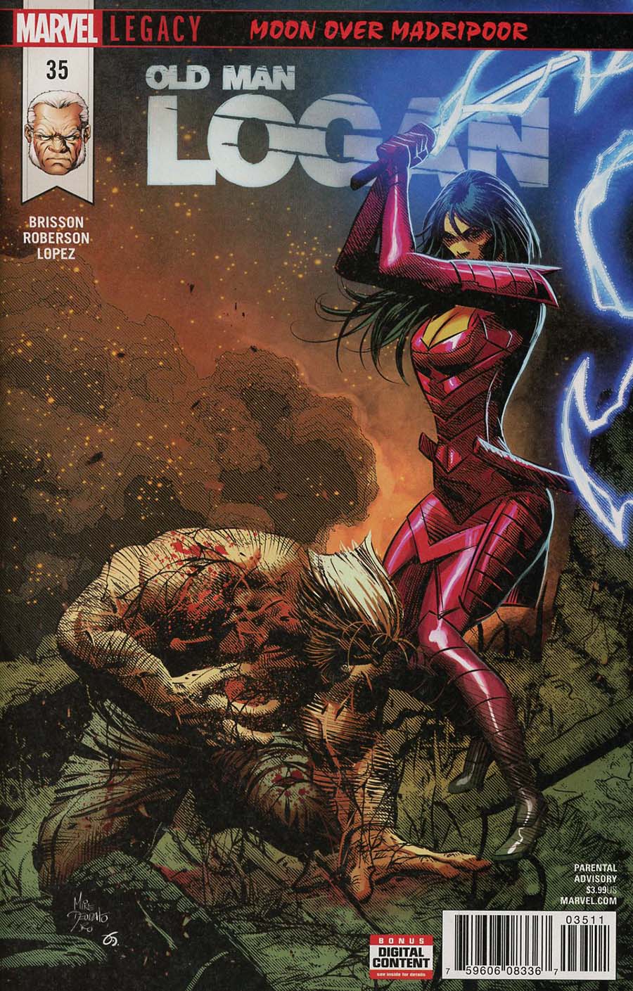 Old Man Logan Vol 2 #35 Cover A Regular Mike Deodato Jr Cover (Marvel Legacy Tie-In)