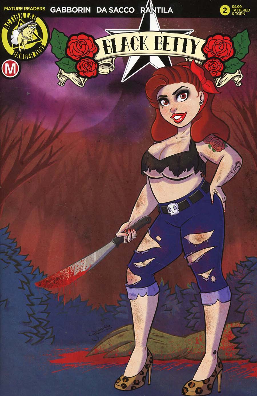 Black Betty #2 Cover F Variant Danielle Gransaull Tattered & Torn Cover