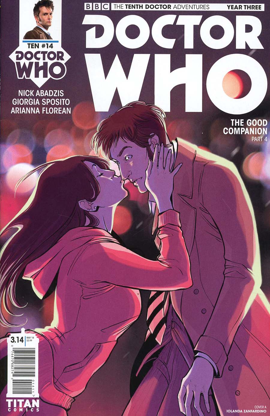 Doctor Who 10th Doctor Year Three #14 Cover A Regular Iolanda Zanfardino Cover