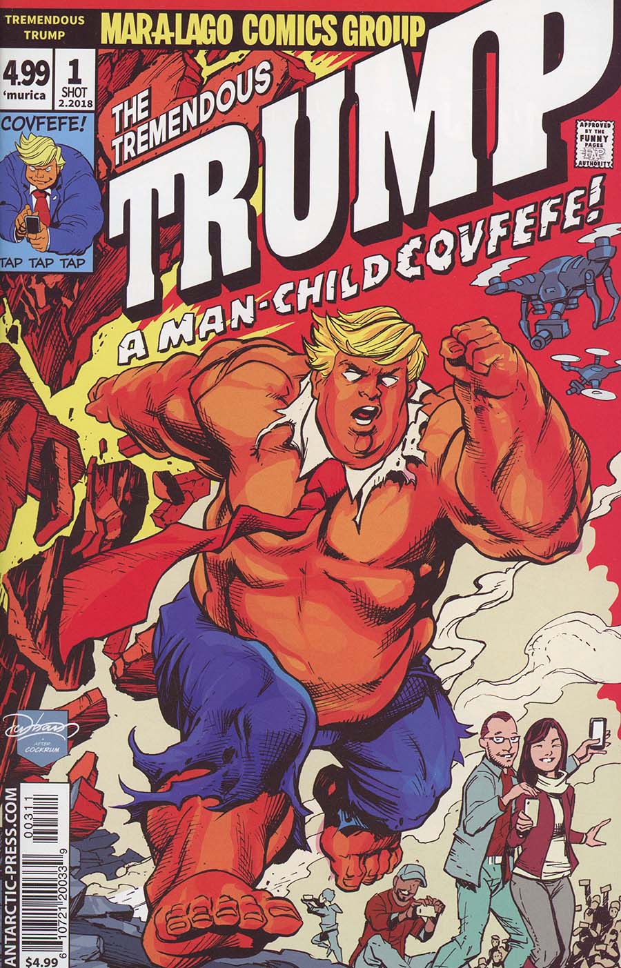 Tremendous Trump A Man-Child Covfefe One Shot Cover A Regular Brian Denham Cover