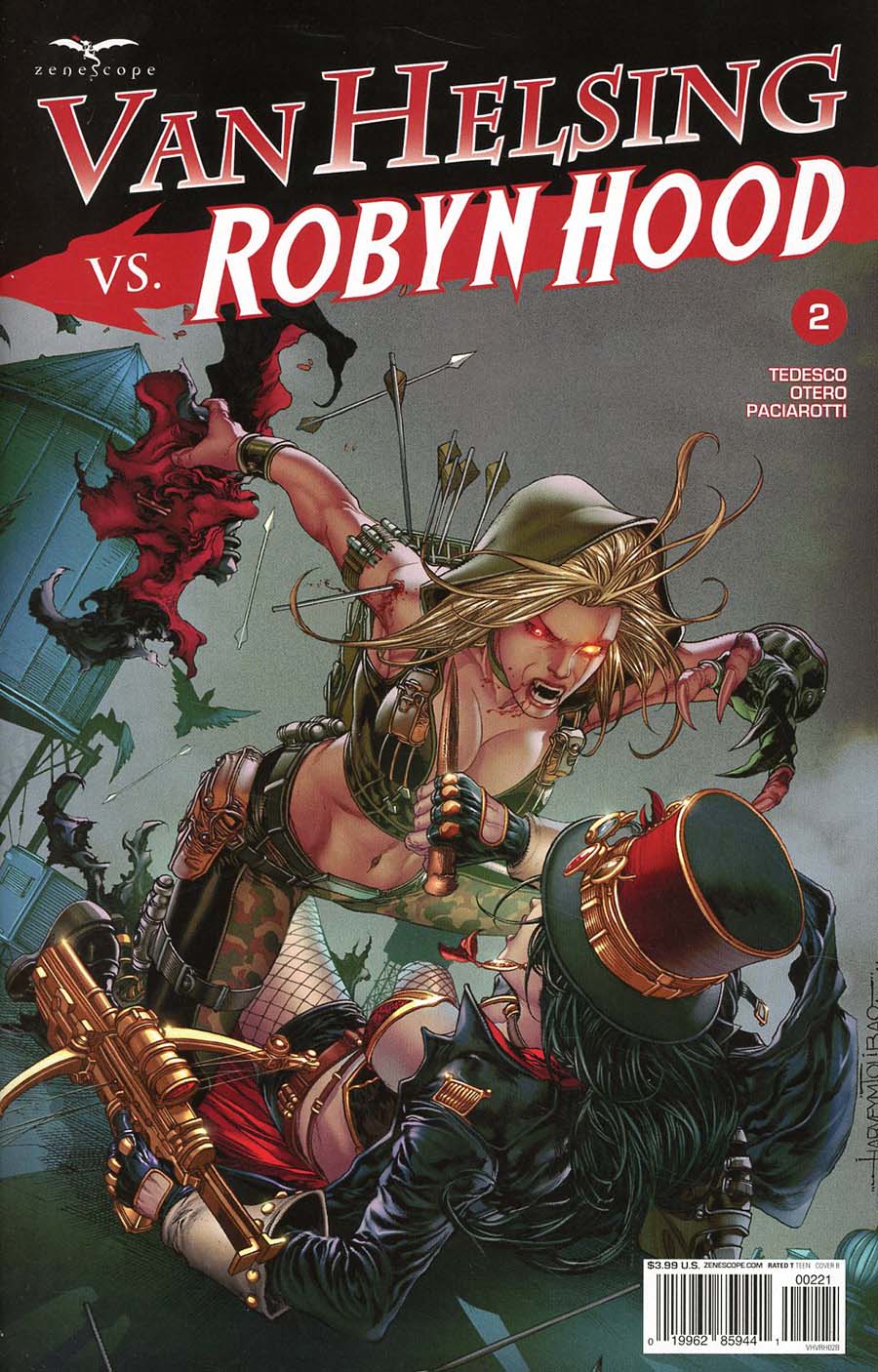 Grimm Fairy Tales Presents Van Helsing vs Robyn Hood #2 Cover B Harvey Tolibao