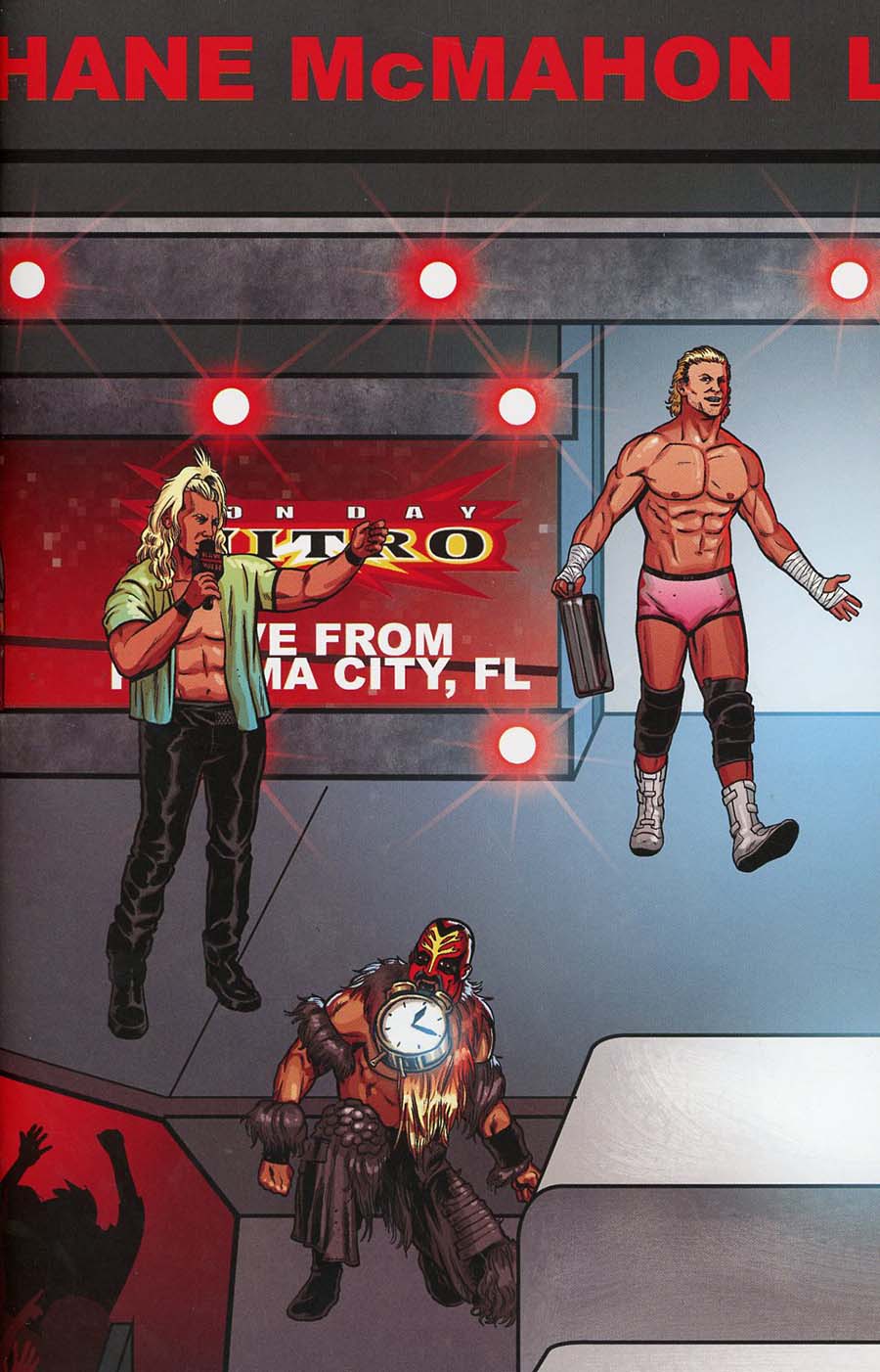 WWE #14 Cover C Variant Brent Schoonover RAW Connecting Cover