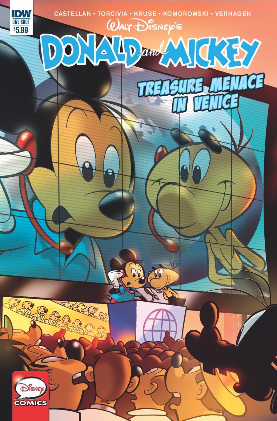 Donald & Mickey Quarterly Treasure Menace In Venice Cover B Variant Andrea Casty Castellan Cover