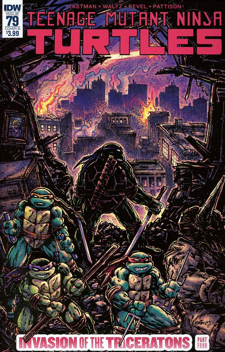Teenage Mutant Ninja Turtles Vol 5 #79 Cover B Variant Kevin Eastman Cover