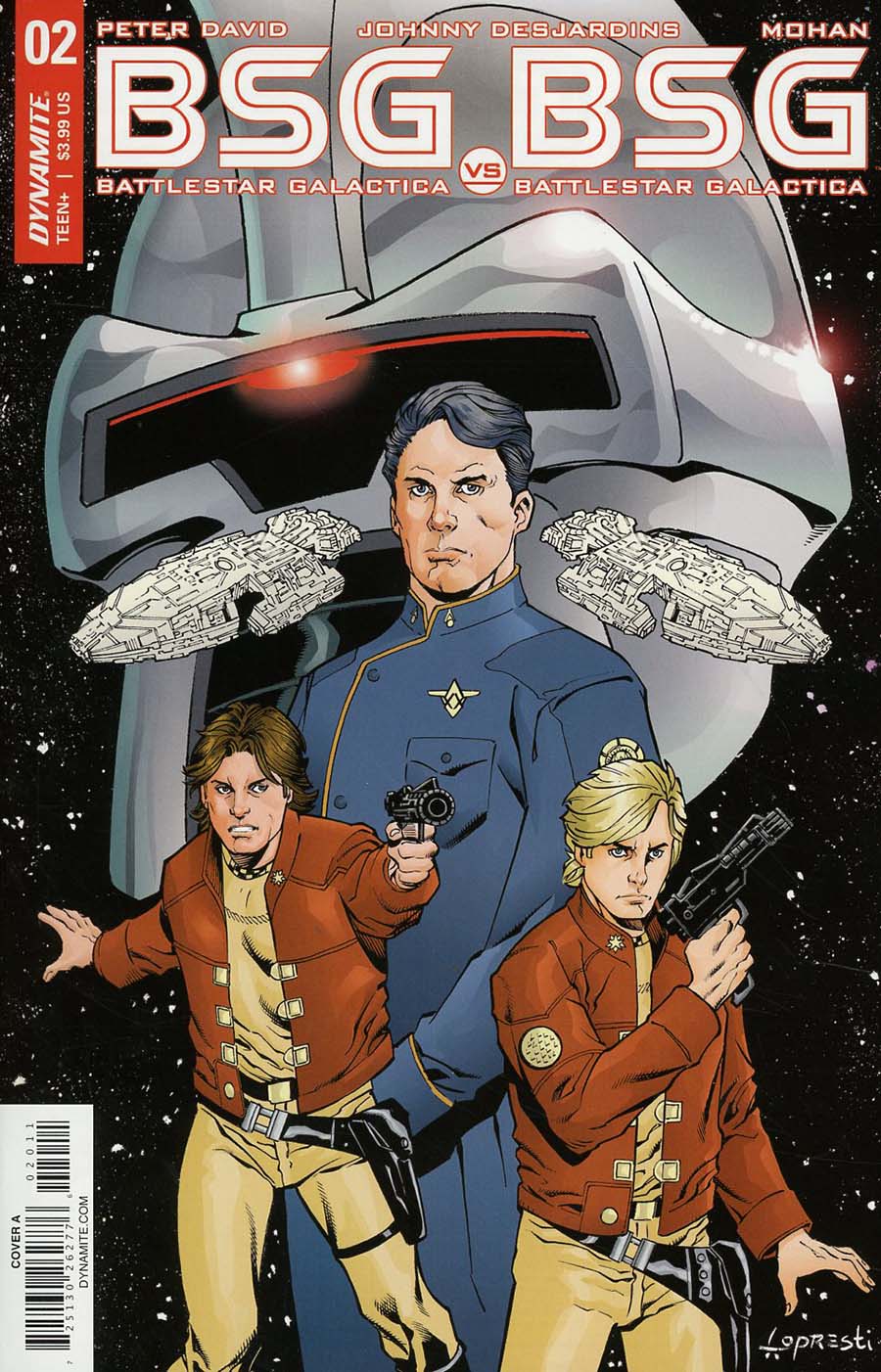 Battlestar Galactica vs Battlestar Galactica #2 Cover A Regular Aaron Lopresti Cover